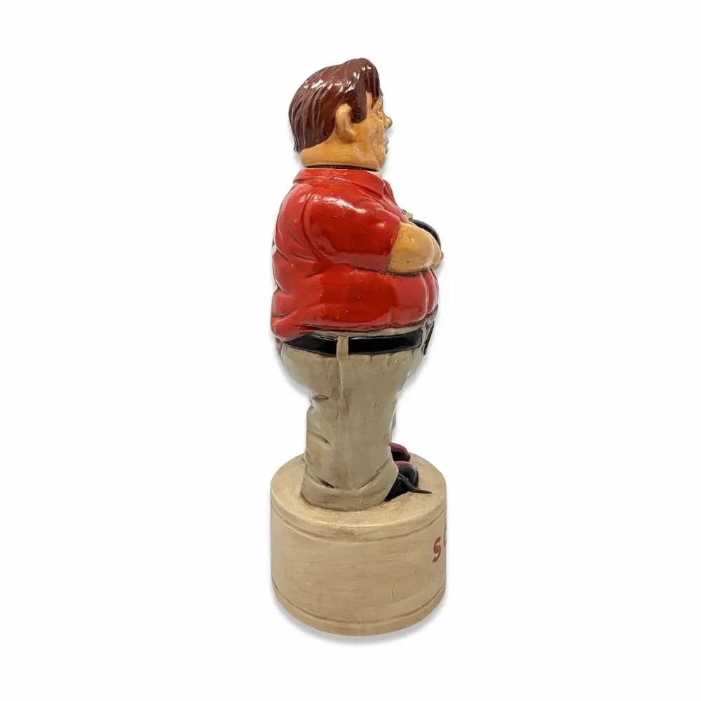 1979 Alberta’s Molds Bowler Scotch Decanter 300 Club Ceramic Barware Vintage